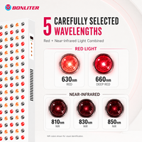 Lampe de luminothérapie rouge 1500W, 5 longueurs d'onde, panneau LED corps entier, 300 ampoules, compatible usage domestique