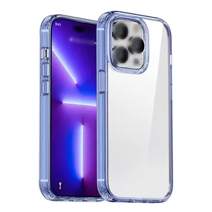 Ultra Clear PC Hard Phone Case For IPhone 14 13 12 Pro 11 Pro Max Slim Transparent Protective Back Cover Case