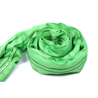 ¡Gran oferta! Eslingas de elevación verdes de poliéster 100% con certificación CE, marca OEM, 6:1 de seguridad, 2T W.L.L.