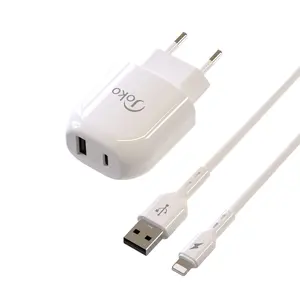 KONFULON convenient charger original fast charging 1A+AC 2.4A Adapter L / type c Cable for electronic product EU&US