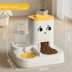 Moderna ciotola per cani e <span class=keywords><strong>gatti</strong></span> in plastica integrata alimentatore automatico e acqua potabile di piccole dimensioni forniture per animali domestici presa di fabbrica - Product Image 5