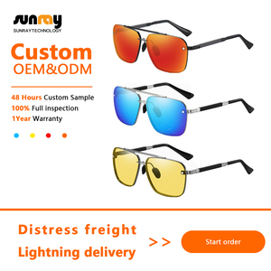 Lunettes de soleil de luxe de marque célèbre pour hommes, de haute qualité, polarisées, pour la conduite, personnalisées, vision nocturne - Product Image 2