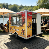 Remorque mobile de bar à bière en tôle galvanisée certifiée DOT FMVSS, longue durée de vie, pour fermes