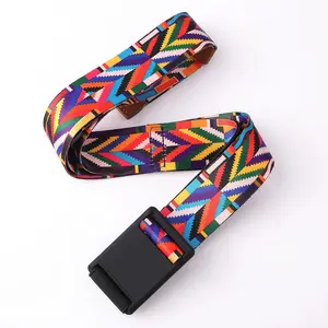 Cintura da viaggio con stampa sublimata cinturino elastico con fibbia magnetica