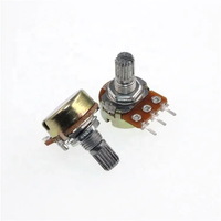 15mm B1K B2K B5K B10K B20K B50K B100K B500K Arbre Double Potentiomètre Wh148