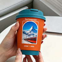 Gobelets en papier rotatifs personnalisés, gobelets à café, service de boissons, gobelets en papier de 10 oz pour Americano