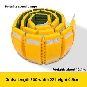 Sabuk keselamatan lalu lintas, sabuk 2m halus portabel kecepatan dapat dilipat tipe gulung yang dapat dilepas, keselamatan lalu lintas lambat untuk instalasi perkotaan - Product Image 6