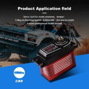 Servomoteur RC à engrenage en titane série 29 haute vitesse 0.06sec boîtier entièrement en métal contrôle numérique 7.4V-pour voiture jouets hélicoptères RC - Product Image 3