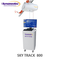 Système d'entraînement à la marche sans poids Humaneotec Sky Track 800 haut de gamme, équipement de réadaptation, dispositif de levage de plafond pour patients, capacité de 220 kg