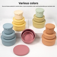 Contenants de stockage en silicone de qualité alimentaire en gros, boîte à lunch en silicone, boîte bento, ensemble de boîtes de rangement pour aliments, boîte à goûter pour enfants et bébés
