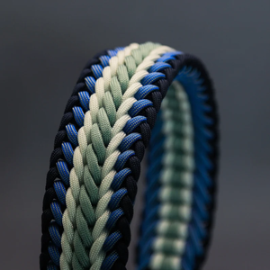 Collar de perro estilo militar táctico con diseño de COBRA de paracord con hebilla duradera resistente personalizado para perros pequeños y grandes - Product Image 3