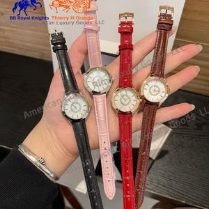 <b>Round</b> Men's Elegant Analog Quartz Watch Leather Band Moon Phase Latest Design Business Fashion Style Luxury OEM Box Packaging - Product Image 5