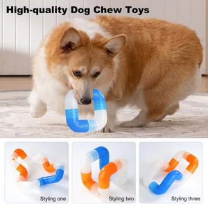 Juguetes Masticables para Perros LM, para Masticadores Agresivos, Juguete Interactivo de Silicona y Goma, con Fragancia, para el Cuidado Dental y la Limpieza de Dientes de Cachorros - Product Image 3