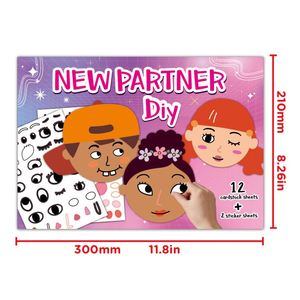 ชุดของเล่นสร้างสรรค์หน้ากาก DIY สำหรับเด็ก ของขวัญสุดพิเศษ ไม่ต้องหน้าจอ พร้อมแผ่นกิจกรรม 12 หน้า และสติกเกอร์ 2 แผ่น - Product Image 5