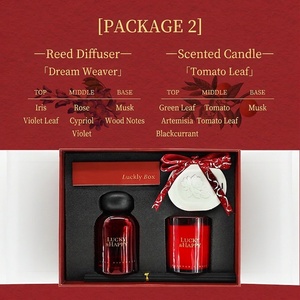 Traditional Chinese Style Aroma Gift Box Scented Candle Fragrance Stone <b>Essential</b> <b>Oil</b> <b>Set</b> For Indoor Decor - Product Image 4