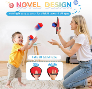 Kids Toss and Catch <strong>Ball</strong> Game Outdoor Yard Games Beach Toys Pool Toddler Baseball Glove &amp; Catch <strong>Ball</strong> Toys - Product Image 4