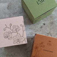 Boîte en papier gaufré élégante pour pots de bougies de luxe, flacons de parfum et emballages de marques de boutiques