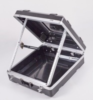 Flight case pour amplificateur, en ABS, pour console de mixage, 12U, avec logo personnalisé
