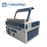 Robotec - Vente flash - Machine de gravure/découpe au laser CO2 CNC avec deux têtes laser pour le bois, le papier, le métal, le fer, l'acier