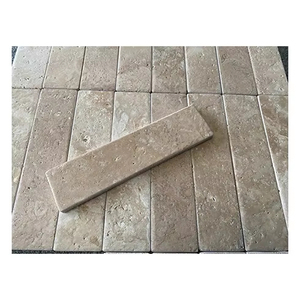 Đá tự nhiên Roma màu be <span class=keywords><strong>travertine</strong></span> sụt giảm gạch Trung Quốc phong cách phiến đá cẩm thạch cho khách sạn bên ngoài bức tường Ốp Mài bề mặt kết thúc - Product Image 1