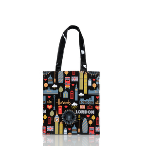 Moda impermeable de alta calidad logotipo personalizado impresión bolso de PVC Harrods Tote bolsa de compras - Product Image 5