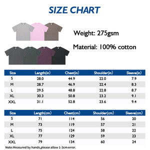 เสื้อยืดผู้ชายผ้าฝ้าย100% ถักแบบธรรมดาซักวินเทจเฮฟวี่เวท - Product Image 6