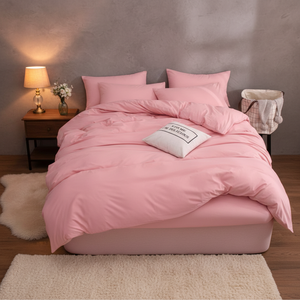 Vente en gros usine – Ensemble <span class=keywords><strong>de</strong></span> literie personnalisé 100 % microfibre <span class=keywords><strong>de</strong></span> polyester, <span class=keywords><strong>housse</strong></span> <span class=keywords><strong>de</strong></span> <span class=keywords><strong>couette</strong></span> teinte en fil <span class=keywords><strong>et</strong></span> taie <span class=keywords><strong>d</strong></span>'oreiller colorée, textile tissé moderne - Product Image 6