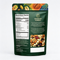 Sachets d'emballage refermables personnalisés recyclables pour mélange de noix, cacahuètes, bonbons, friandises, snacks, sachets alimentaires à fermeture éclair, pochettes verticales