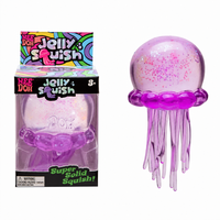 Jouet sensoriel en plastique en forme de méduse, scintillant, simulation d'animal marin, anti-stress, figurine pour enfants de 3 ans et plus