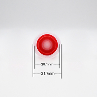 Bouchon en plastique de 28 mm pour sauce, couvercle rabattable anti-déversement avec joint en silicone pour bouteilles de vélo, shakers et usage sportif et chimique