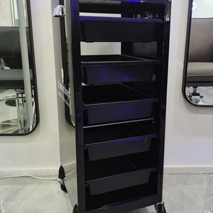 Carrito de Peluquería Desmontable Más Vendido, Carrito Dorado para Asistente de Peluquería con Ruedas Universales, Sin Enredos - Product Image 5