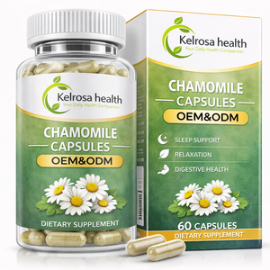 Complément alimentaire OEM à base d'extrait de camomille en poudre, fleurs de camomille biologiques séchées en capsules - Product Image 1