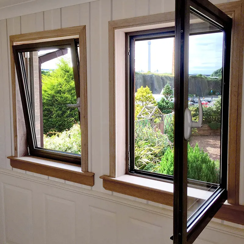 Baivila alta qualidade personalização alu windows, hurricane impacto térmico quebra janelas de alumínio