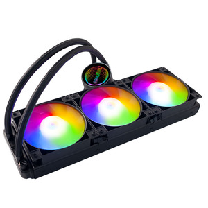 Radiador de agua negro Manmu OEM, Enfriador de líquido Rgb 360mm Argb con bomba de Control Pwm de alta eficiencia, ventilador de refrigeración por agua - Product Image 3