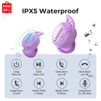 MINISO X16 Sleep Headset Mini In-Ear HD Stereo Headphones dengan Peredam Kebisingan 5.4 untuk Olahraga & Permainan