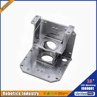 Composant de base intégré en aluminium usiné CNC 5 axes OEM pour système de montage de précision de robot industriel