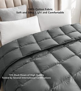 Couette, housse <span class=keywords><strong>de</strong></span> couette couette couette en <span class=keywords><strong>duvet</strong></span> <span class=keywords><strong>de</strong></span> <span class=keywords><strong>canard</strong></span>, toutes saisons 100% coton housse en <span class=keywords><strong>duvet</strong></span>, gris, personnalisation du support - Product Image 5