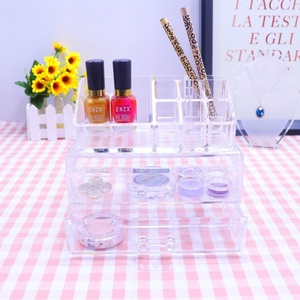 Hot Sale <strong>Make</strong> up 2 Drawer <strong>Storage</strong> Organizer <strong>Box</strong> Acrylic Makeup Organizer - Product Image 3