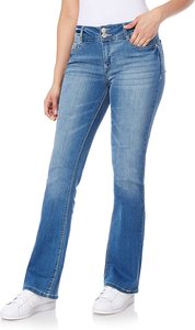 Vente en gros ensembles en denim évasé <span class=keywords><strong>2022</strong></span> vestes minces déchirées à jambes larges pantalon baggy <span class=keywords><strong>2023</strong></span> jeans pour femmes de grande taille - Product Image 4