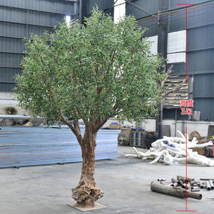 Arbre d'<span class=keywords><strong>olivier</strong></span> artificiel éco-responsable <span class=keywords><strong>en</strong></span> plastique de 1,80 m <span class=keywords><strong>pour</strong></span> intérieur, aspect naturel, personnalisable, WWYG - Product Image 4