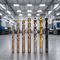 Foret hélicoïdal industriel allemand HSS M35 Cobalt 5% à revêtement parallèle pour acier inoxydable/acier/métal