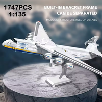 EN STOCK JJ9093 MOC Avion de transport An-225 Blocs de construction Modèle d'avion Briques Jouets d'assemblage pour garçons Coffret cadeau de Noël
