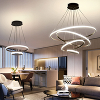 Lustre LED décoratif d'intérieur pour maison, vente en gros, pas cher, moderne et minimaliste