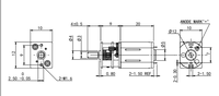 Motor Gear Magnet Permanen DC SLW 12MM 3V-12V Brushed N30 untuk Kipas Rumah Pintar & Aplikasi Robot