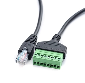 RJ45 cáp Ethernet mở rộng với pre-chấm dứt, vít lỗ cố định, 8-pin Nam để Bộ chuyển đổi nam - Product Image 3
