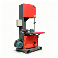 Heavy Duty Vertical Band Saw Machine 5500W 40CM Max Cutting Height Universal Fence Feed Roller 220V 380V Timber Cutter