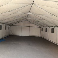 Tente de secours extérieure 72 m² résistante aux rayures, tente à armature coupe-vent et imperméable pour réfugiés, tente Oxford