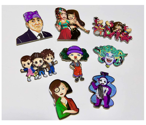 Stitch pin-2 polegadas de lapela, pinos de esmalte de liga de zinco, presente bonito de alienígena azul - Product Image 3