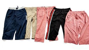 Pantalones de Mujer <span class=keywords><strong>Vintage</strong></span> de <span class=keywords><strong>Segunda</strong></span> <span class=keywords><strong>Mano</strong></span>, Estilo Mixto 3/4, Casuales de Verano, Poliéster/Algodón, CLEAR PATH A01, Tallas Mixtas - Product Image 4