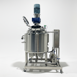Équipement de mélange automatique en acier inoxydable 1000L 2000L, mélangeur à double enveloppe avec pompe et agitateur, contrôle PLC, moteur de mélangeur - Product Image 5
